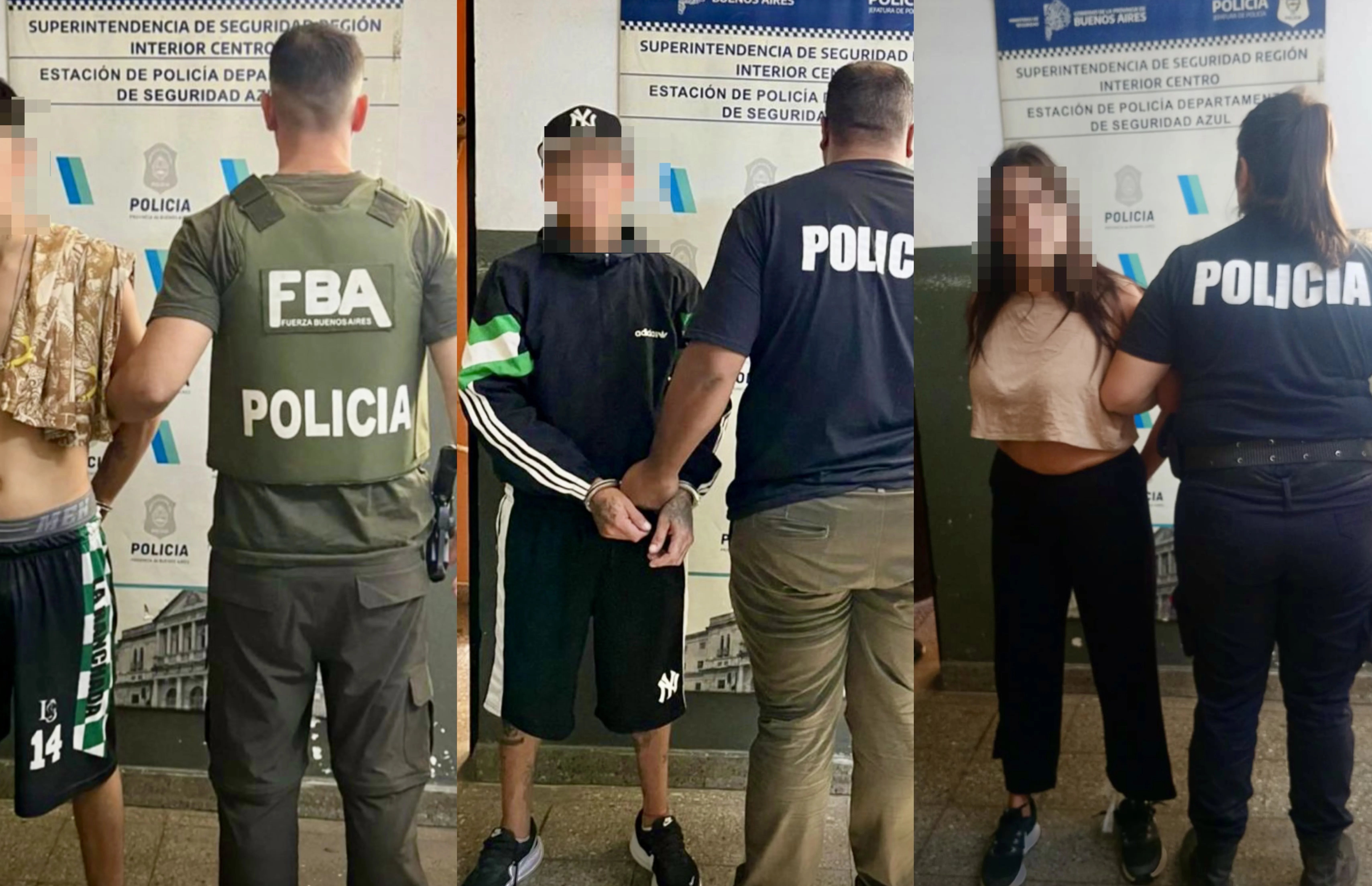 Tres detenidos tras una serie de allanamientos por un robo agravado