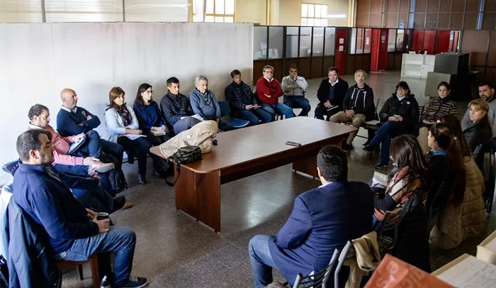 Reunión en Obras públicas