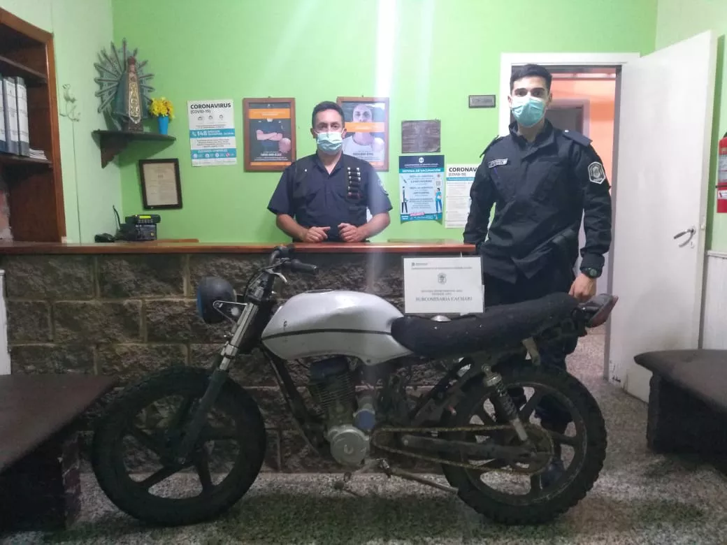 foto secuestro moto