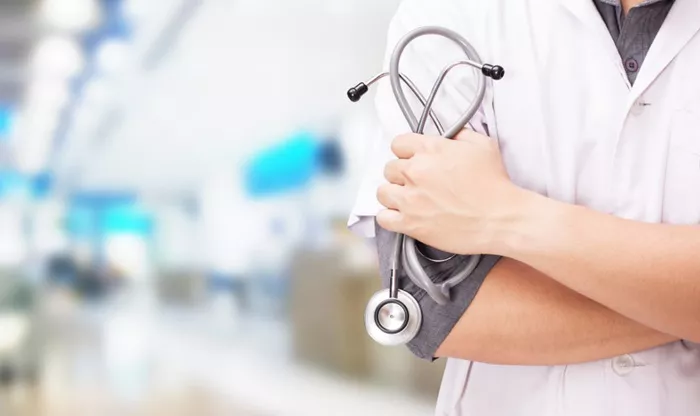 Profesionales de la salud Azul