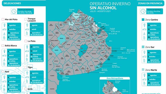 Mapa Operativo Invierno sin Alcohol