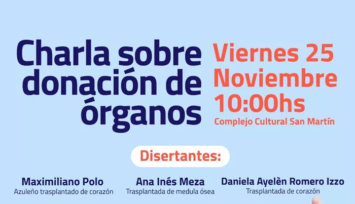 Charla donación