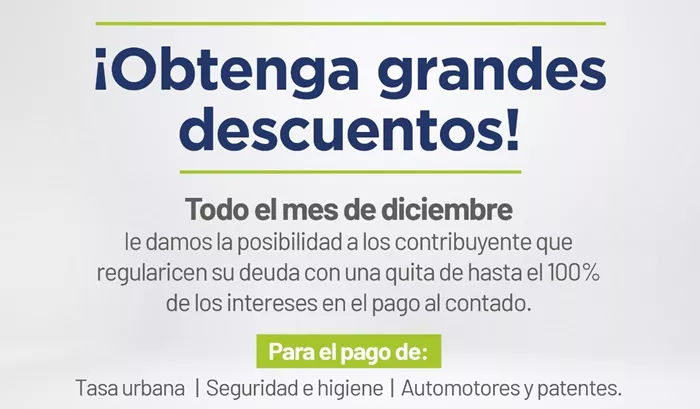 Descuentos tasas