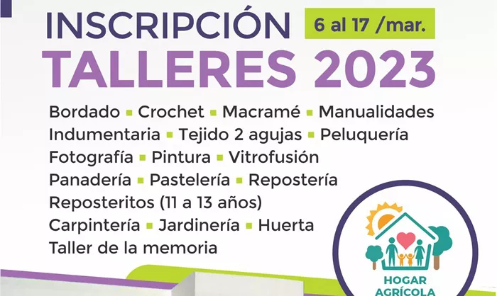 Hogar Agrícola inscripción