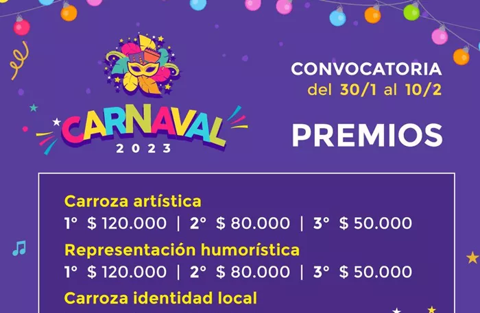carnaval PREMIOS