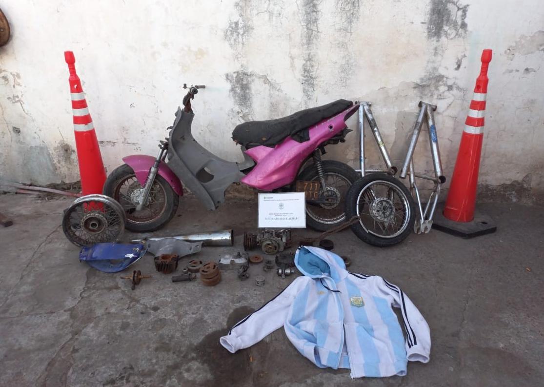 Motoccicleta secuestrada