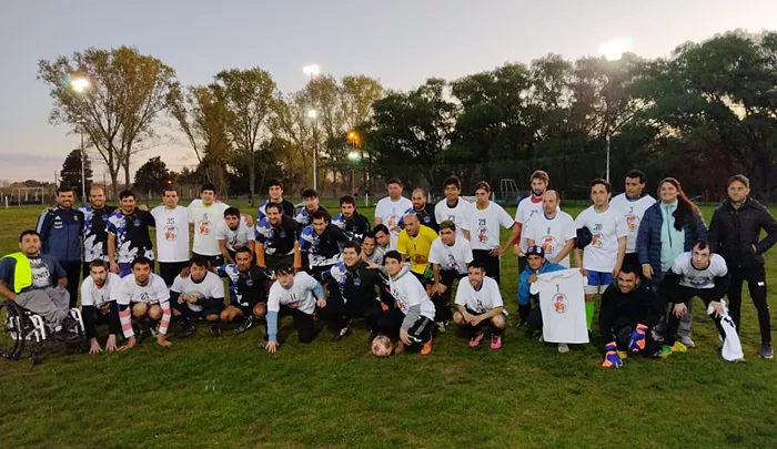 Encuentro amistoso fútbol