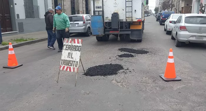 Trabajos de bacheo