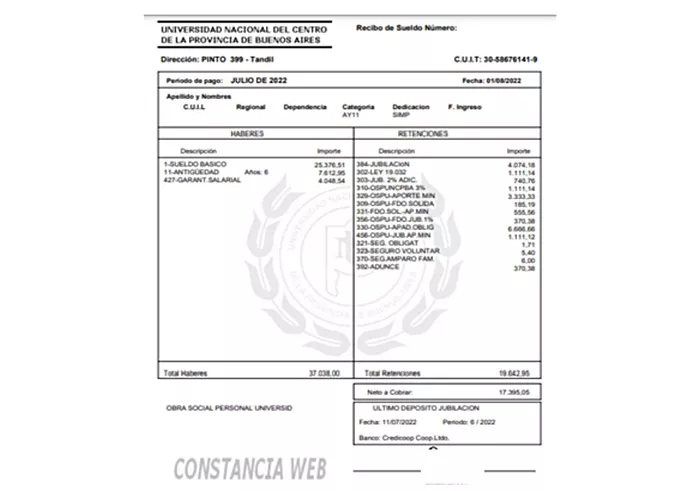Comunicado docentes UNICEN