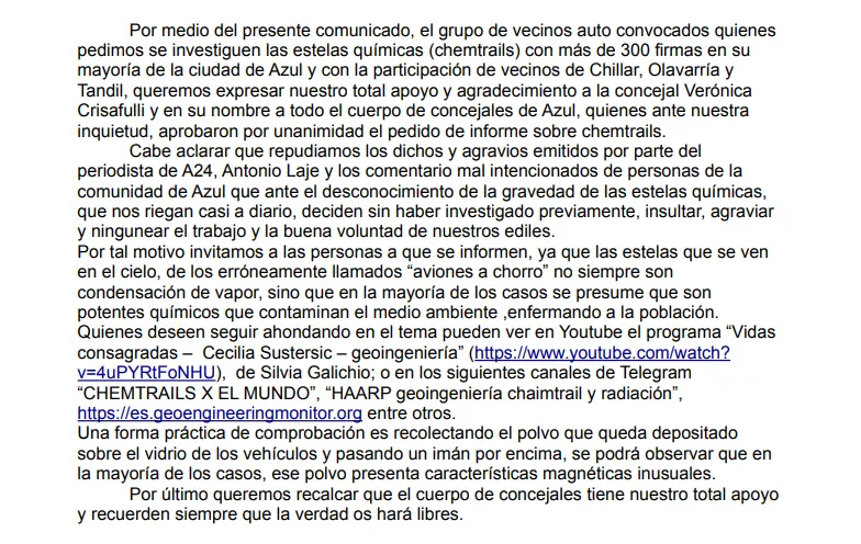 Comunicado