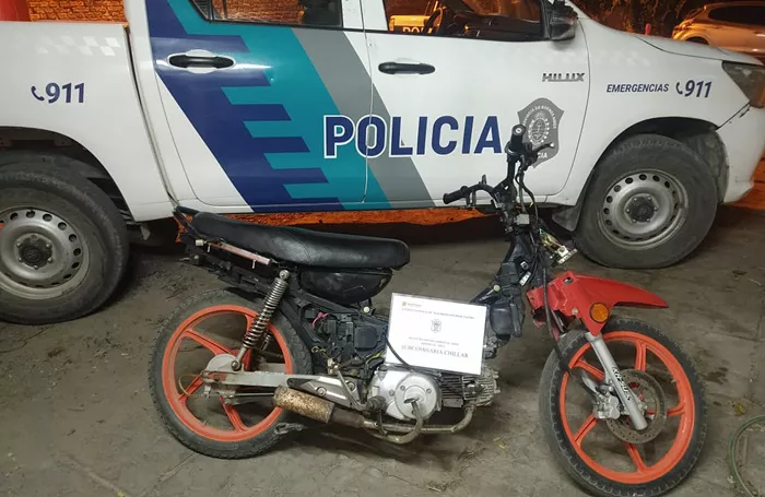 Infracción de tránsito en Chillar