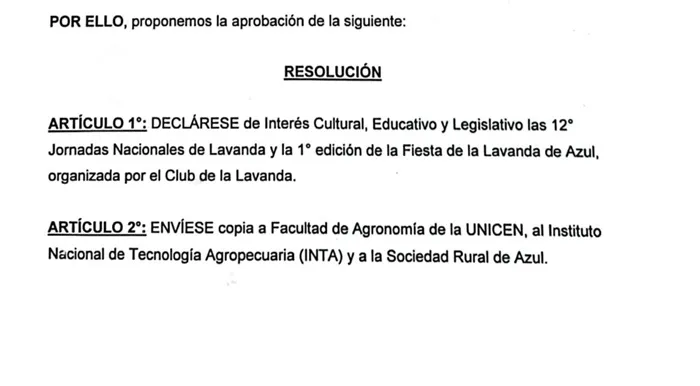 Declara de interes