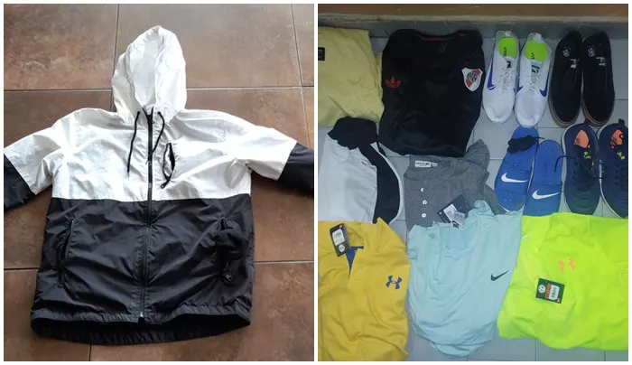 Prendas secuestradas