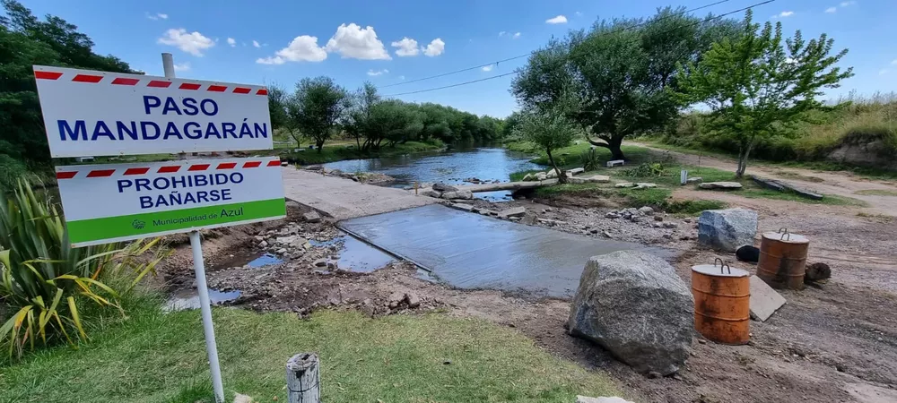 Trabajos en el Paso Mandagarán