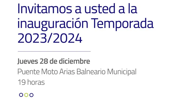 Inauguración temporada