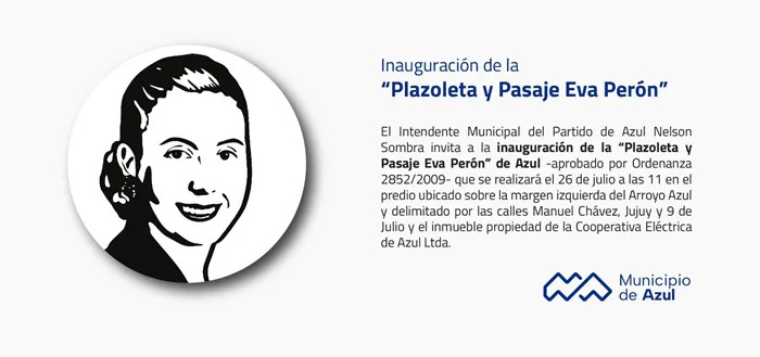 Plazoleta y Pasaje Eva Perón