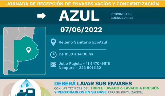 Jornada de Recepción de Envases Vacíos