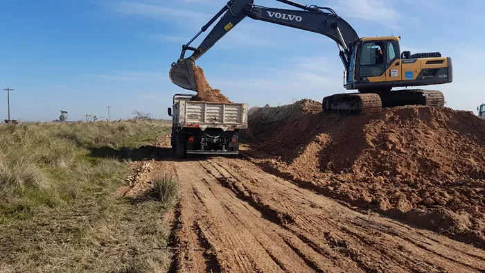 Trabajos en caminos rurales