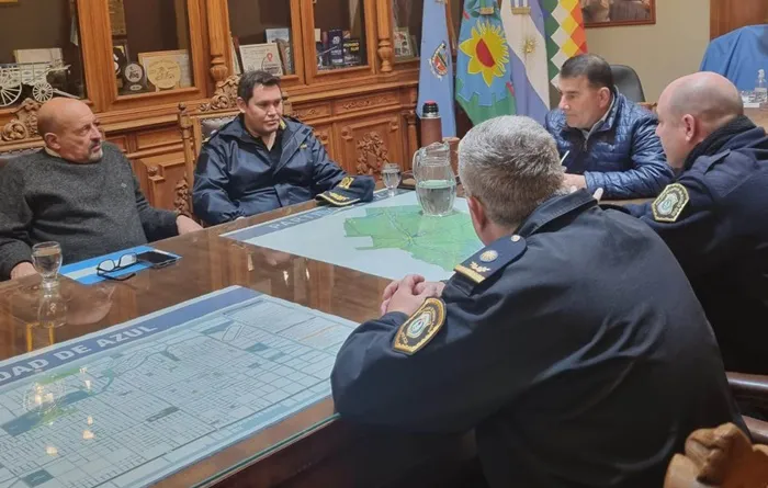 Reunión fuerza policial