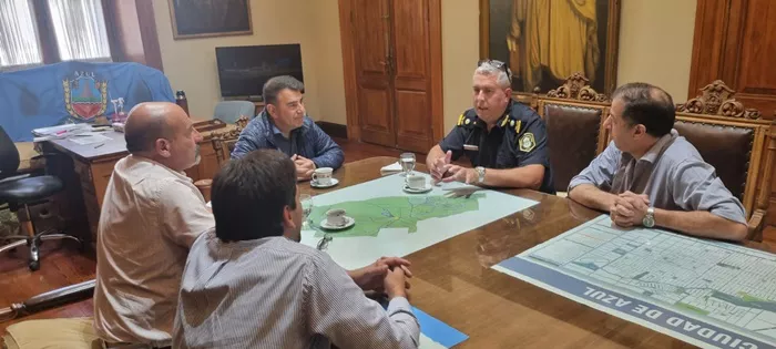 Reunión jefe policial