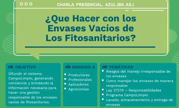 Charla envases fitosanitarios